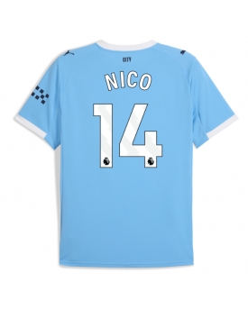 Billige Fotballdrakt Manchester City Nico Gonzalez #14 Replika Hjemmedrakt 2025-26 Kortermet Billige Fotballdrakt Manchester City Nico Gonzalez #14 Replika Hjemmedrakt 2025-26 Kortermet